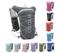 Lightweight Running Vest for Women and Men Hydration Backpack Pack with 1.5L Water Bladder Bag for Hiking Trail Running Gear Cycling Marathon (Grey)