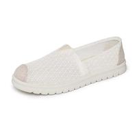 Lightweight ’s Casual Slip On Shoes with Breathable Mesh Upper and Soft EVA Sole for All Day Comfort Stylish Walkable Everyday Footwear (White, 3)