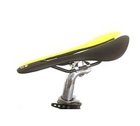 Lightweight Saddle compatible with BROMPTON folding bike (145 grams less than the standard Brompton saddle) BLACK YELLOW