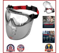 Lightweight Safety Goggles with Moveable Faceshield for Industrial Applications