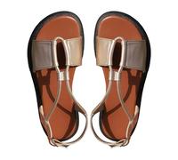 Lightweight Sandals Women Walking Shoes Sandals Women's Casual Side Hollow Belt Buckle Flat Roman Shoes Summer Fashion Ladies Sandals Tan Wedge Sandals Ladies Summer Sandals Size 7 (Gold, 6)