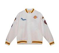 Lightweight satin jacket Los Angeles Lakers M&N City Collection Blanc S