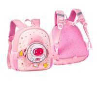 Lightweight School Backpack for Kids, Adorable School Bag for Toddlers Girls Boys, Astronaut Desgin Rucksack Back Packs, Casual Daypack Schoolbags BookBag for Kindergarten Childrens Everyday Use
