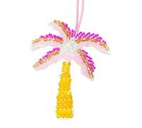 Lightweight Sea Theme Embroidered Patches with Glass Beads Base Bag Accessories Handbag Decors for Keys Or Luggage Colorful Sea Creature Bag Charm