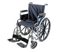 Lightweight Self Propelled Steel Transit Wheelchair - Foldable Design - Hammered