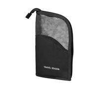 Lightweight Self-Supporting Travel Organizer Brush Bag, Black, Please refer