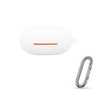 Lightweight Shockproof Silicone Case for Powerbeats Pro2, Designed for Maximum Earbud Safety with Keychain (White)