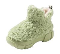 Lightweight Shoes Women's Trainers Four Seasons Cute Slippers for Non-Slip Winter Season Fabric Cotton Colourful Slippers Folding Shoes Protection Women, Green, 5 UK