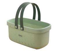 Lightweight Shower Caddy Basket, Plastic Bathroom Organizer with Easy-Carry Handle, Water-Resistant Tote for Travel, Dorm, Pool, & Spa Essentials