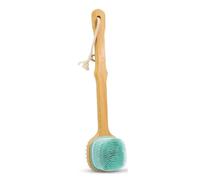 Lightweight Silicone Back Scrubber for Shower Soft Double Sided Shower Brush for Skin Exfoliating Bath Massage Bristles Quick-Drying(Blu)
