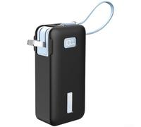 Lightweight Silicone Case for Anker for nano for Power Bank 14cm(Black) | Shockproof silicone, anti-drop design, fits 14x6x6cm, lightweight carry, black gray pink purple