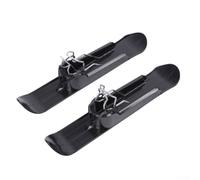Lightweight Ski Plate for Scooter Winter Sports | for premium PP material, low-temp resistant, fits 15-30cm wheels, for durable black finish, wheelchair compatible