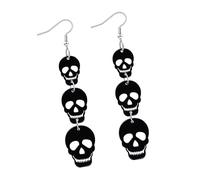 Lightweight Skull Bat Drop Earrings Halloween Jewelry For Women Gothic Party Accessories Halloween Jewelry