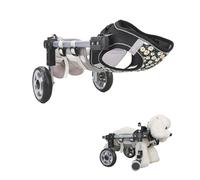 Lightweight Small Dog Wheelchair for Disabled Hind Legs - Adjustable 2-Wheel Portable Cart for Back Leg Mobility Perfect for Small Dogs Easy to Use and Transport (Medium)