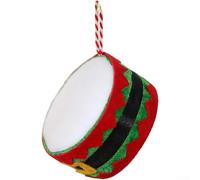 Lightweight Small Drum Hanging Ornament for Christmas Tree DIY For Holiday Decoration Featuring Classic Festive Design (A)