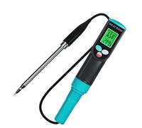 Lightweight Soil Tester for Agriculture/Gardens Measures Conductivity & Temp Battery-Powered Portable Temperature and EC Meter Multifunctional Tester Greenhouse Analysis Device Handheld Conductivity