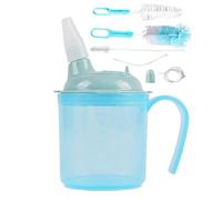 Lightweight Spill Proof Straw Bottle to Prevent Choking | Adult Sippy Cup for Elderly Spill Proof | Dysphagia Cup F0r Porridge Soup for Eating Swallowing Elderly Disabled Postpartum Women Adults
