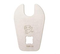 Lightweight Spoke Wrench Tool for Bicycle Repairs with Support for Torque Wrench Adapters in Pedal Installation Tasks (TWB-15)