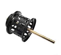 Lightweight Spool for Daiwa Tatula 70 and Salamandura 70 Baitcasting Reel, 7075 Aluminium Alloy, Fixed Brake System, 5.7 g Weight, Black Gold Purple (black)