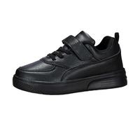 Lightweight sporty trainers for active people, ideal for school, leisure, with non-slip sole, breathable design, perfect companion for running, playing, daily adventures, black, 6 UK