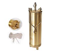 Lightweight Stainless Steel Oil Sample Collector 1L Oils Bottom Sampler for Petrol Stations Fuel Tanks & Chemical Testing Copper 15m/49.2ft Rope