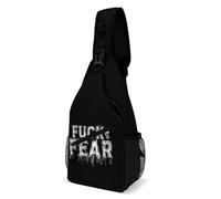 Lightweight Strap Daypack Fuck Fear Sling Backpack Multipurpose Crossbody Bag For Hiking, Office, Running