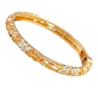 Lightweight Summer Bracelet for Women Open End Floral Design | Retro five-petal flower design, classic artistic look, for durable alloy base, elegant finish, for perfect for vintage lovers