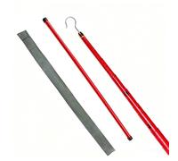 Lightweight Survey Pole, with Carrying Bag, Insulated Height Stick, for Lineman Live Power Line Work/Construction(Red,1800cm(59ft))
