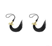 Lightweight Synthetic Silk Accessories for, Suitable for Various Ceremonies(Black)
