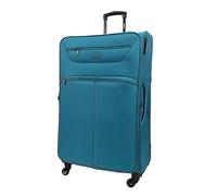 Lightweight Teal X-Large Check in Suitcase 88 x 57 x 32cm Lightweight Soft Shell Luggage