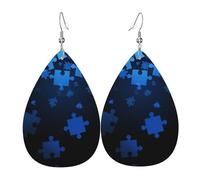 Lightweight Teardrop Earrings Color Bottle Figure Fragments Leather Dangle Drop Earrings Jewellery Gift For Women