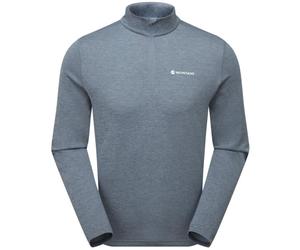 Lightweight Technical Baselayer-Montane Men's Dart Zip Neck T-Shirt (Stone Blue)