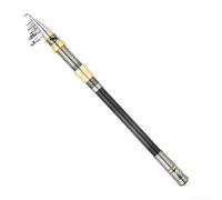 Lightweight Telescopic Pole 2.4m for Saltwater Rock | Ultra-compact 44cm closed length, carbon fiber build, ideal for suitcase storage, 1.8m extended size