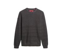 Lightweight textured cotton sweater Superdry Noir M