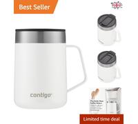 Lightweight Thermal Mug with Removable Lid - Perfect for Coffee & Tea Lovers