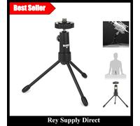 Lightweight Thermoplastic Mini Tripod for Secure Microphone Support - Black
