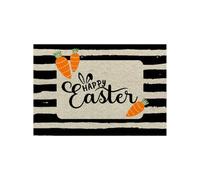 Lightweight Throw Blankets for Summer Easter Doormat Cute Soft Easter Rug Happy Welcome Floormat Decorative For Party Daily Door Knit Throws (E, 50x80cm)