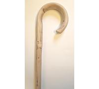 Lightweight Traditional Chestnut Wooden Walking Stick with a Crook Handle and Ferrule NHS Style … (1015mm)