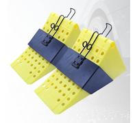 Lightweight Trailer Wheel Chocks, Non-Slip RV Tire Chocks with Handle, Helps Keep Your Trailer or RV in Place, Easy to Carry