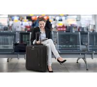 Lightweight Travel Black Cabin Trolley Bag: Two