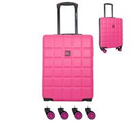 Lightweight Travel Cabin Suitcase - Carry On Approved Luggage, ABS Hard Shell Protection, Water Resistant & Combination Lock - Ryanair Priority Overhead Compliant (47x36x20cm) - Pink