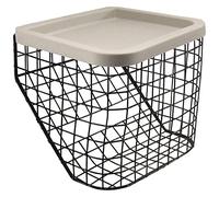 Lightweight Tri-Walker Basket - Sturdy and Removable - Lid Included - 5kg Max Load - Shopping Grocery Basket - Useful Carry Compartment