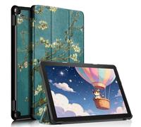 Lightweight Trifold Stand Case for 10 inch Tablets, TOKILO Stand Hard Back Shell Slim Smart Cover with Auto Wake/Sleep, Un Fit for LG10 Tablet, Blossom