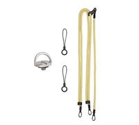 Lightweight Tripod Compatible Camera Harness Strap 3 Point Fastening Systems Metal Hardware Adjustable Shoulder Camera
