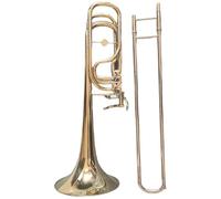 Lightweight Trombone Gold Lacquer Brass Body Bass Trombone