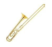 Lightweight Trombone Gold Lacquer Brass Body Bass Trombone