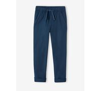 Lightweight Trousers in Cotton/Linen, for Boys night blue