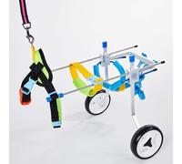 Lightweight Two-Wheel Dog Wheelchair for Disabled Pets Rear Support No Assembly Required Auxiliary Power Perfect for Small Animals and Mobility Assistance
