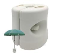Lightweight Umbrella Stand - Modern Round Patio Base High-Performance for Balcony Garden Pool Beach Easy to Assemble | Versatile Indoor & Outdoor Use