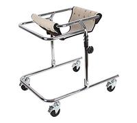 Lightweight Upright Walker for Kids Cerebral Palsy Disability Rehabilitation Training,Foldable Toddlers Rolling Walker with Wheels and Seat,Khaki,M